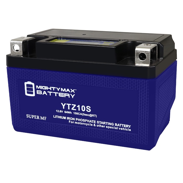 Mighty Max Battery YTZ10S Lithium Replacement Battery compatible with EverStart ES-TZ10S MAX4005132 - main